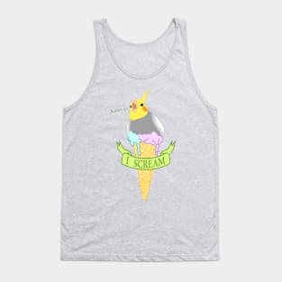 I scream - ice cream cockatiel Tank Top